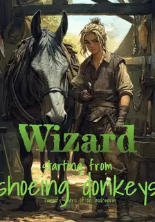 Wizard starting from shoeing donkeys