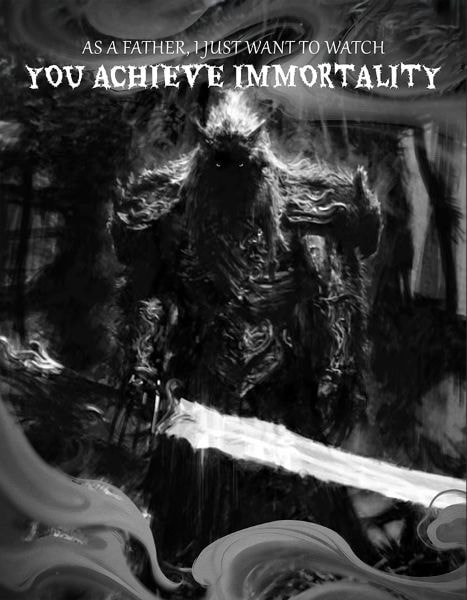 As a Father, I Just Want to Watch You Achieve Immortality cover